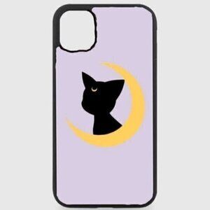 purple sailor moon Luna illustration phone case
